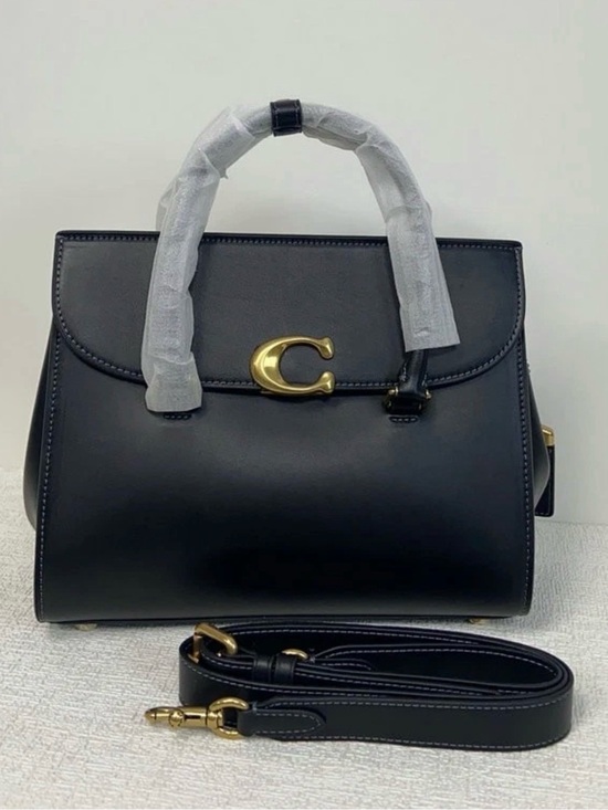 Coach Handbags - Coach Bloom Carryall CP119 Black Satchel with Gold Accents
